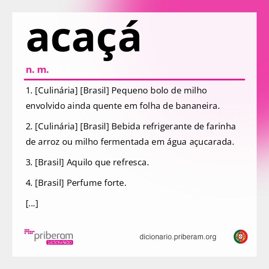 Significado de acaçá