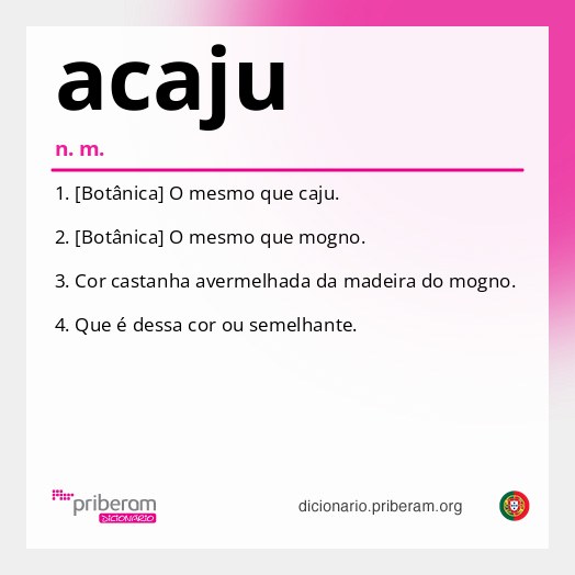 Significado de acaju