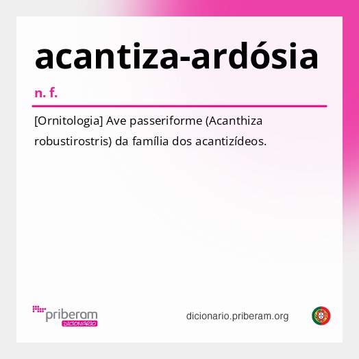 Significado de acantiza-ardósia