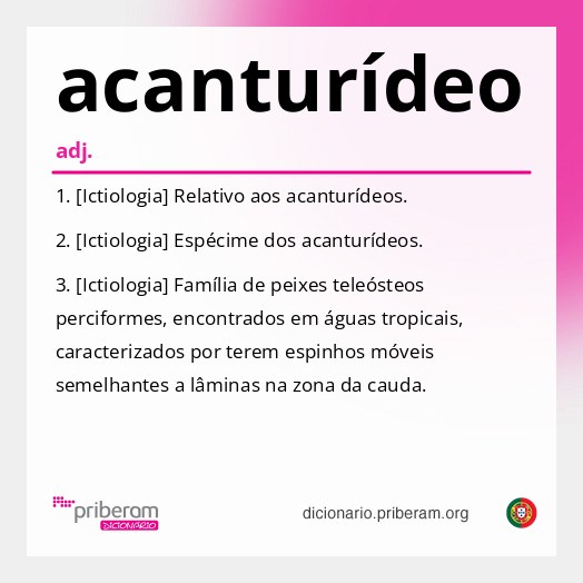 Significado de acanturídeo