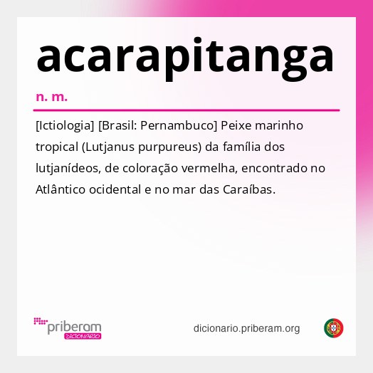 Significado de acarapitanga