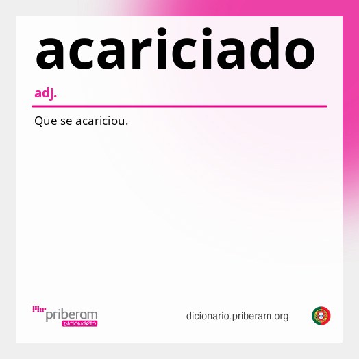 Significado de acariciado
