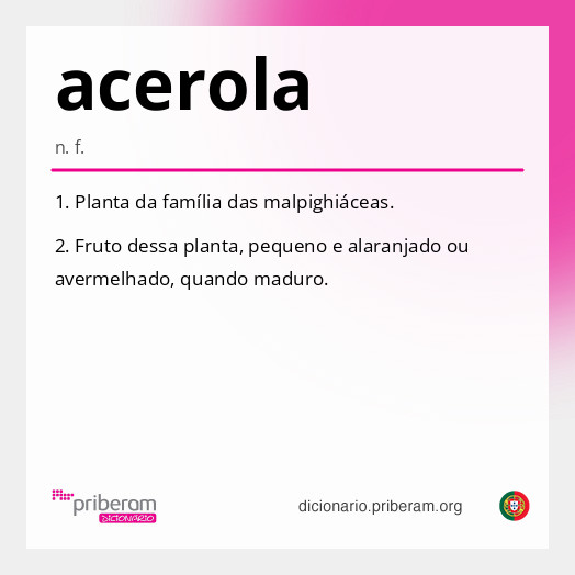 Significado de acerola