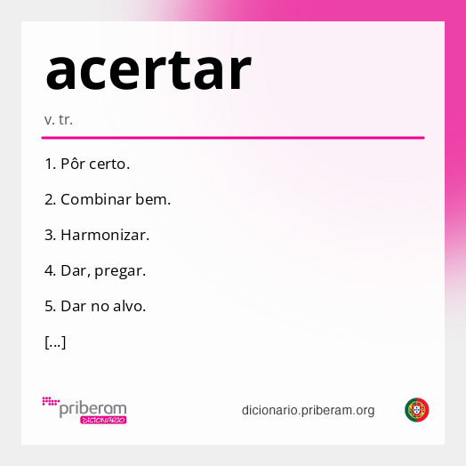 Significado de acertar