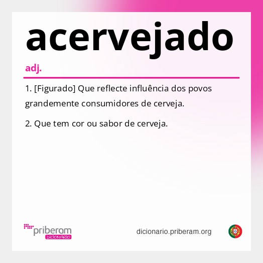 Significado de acervejado