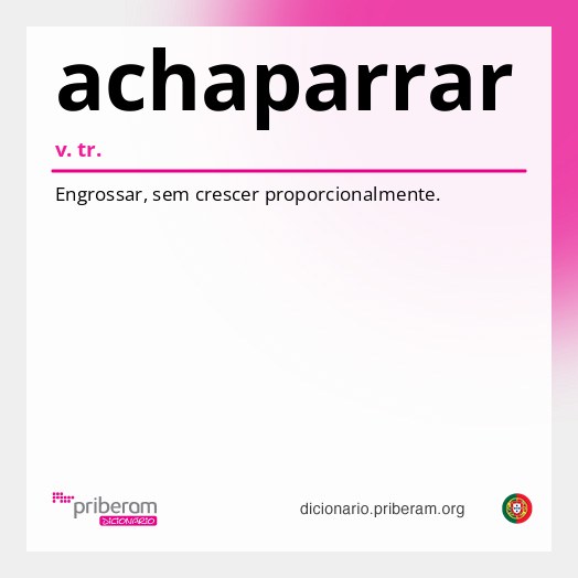 Significado de achaparrar