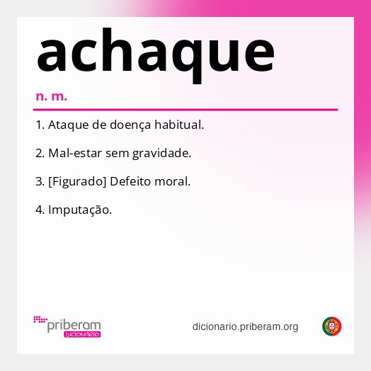 Significado de achaque