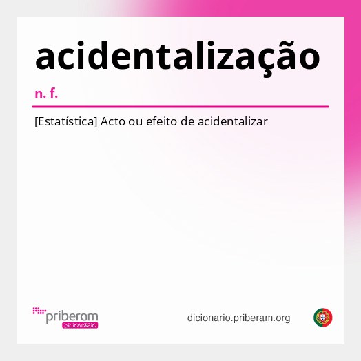 Significado de acidentalização