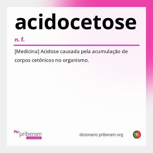 Significado de acidocetose