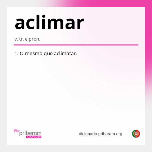 Significado de aclimar