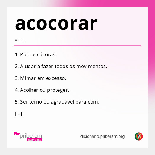 Significado de acocorar