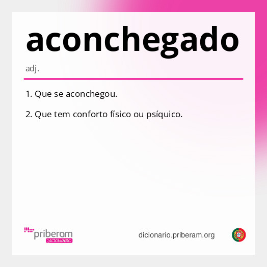 Significado de aconchegado