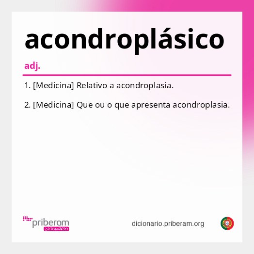 Significado de acondroplásico
