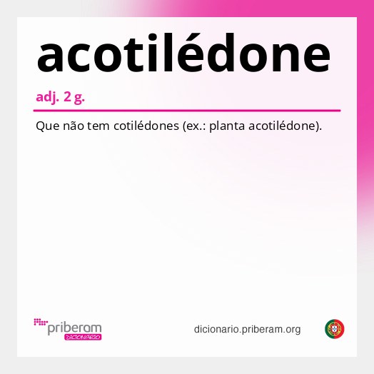 Significado de acotilédone