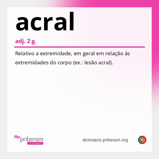Significado de acral