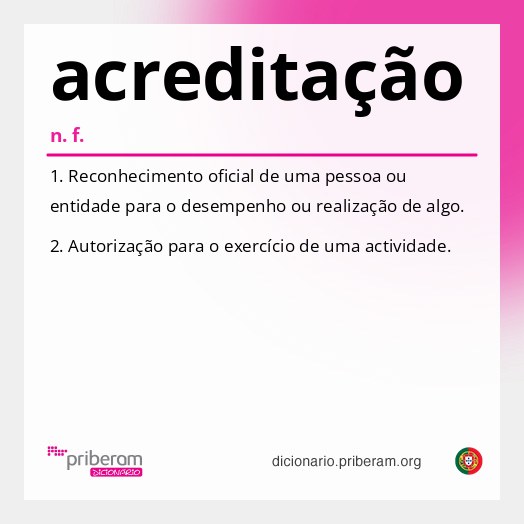 Significado de acreditação
