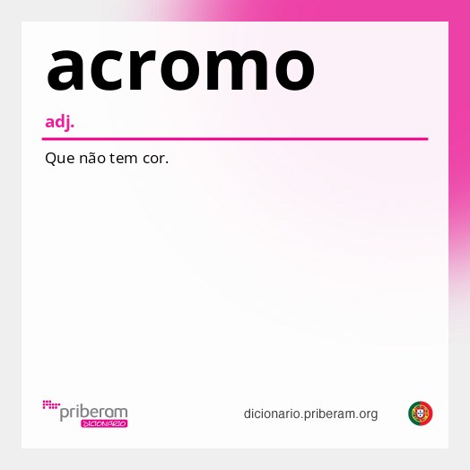 Significado de acromo