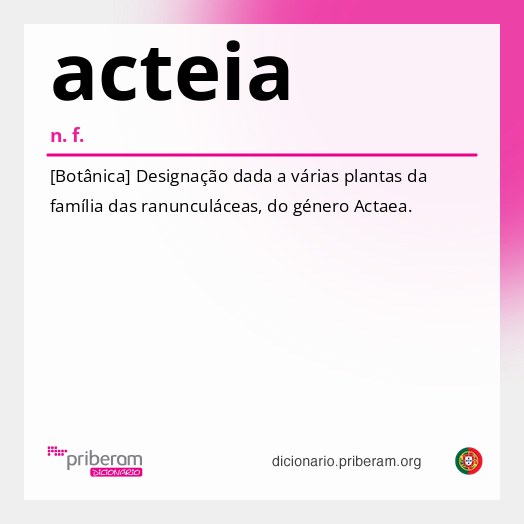 Significado de acteia