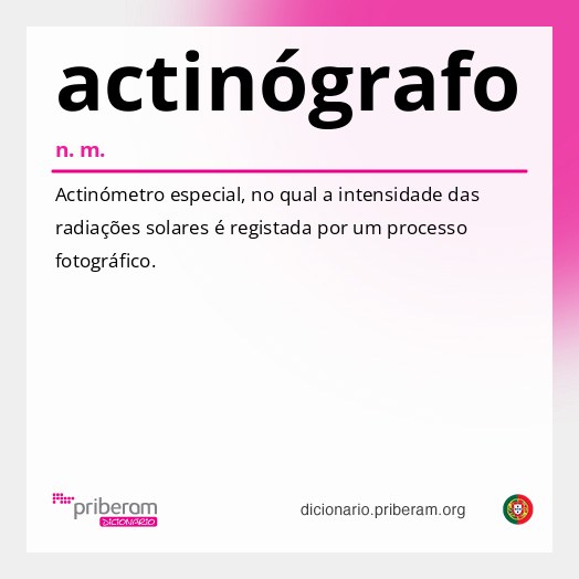 Significado de actinógrafo