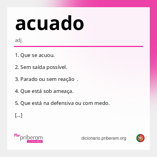 Significado de acuado