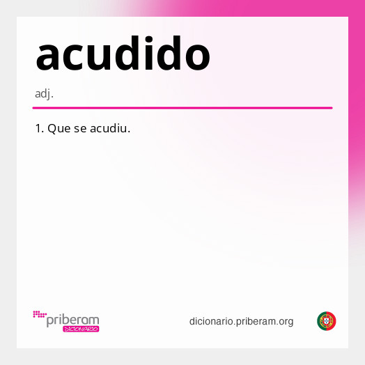 Significado de acudido