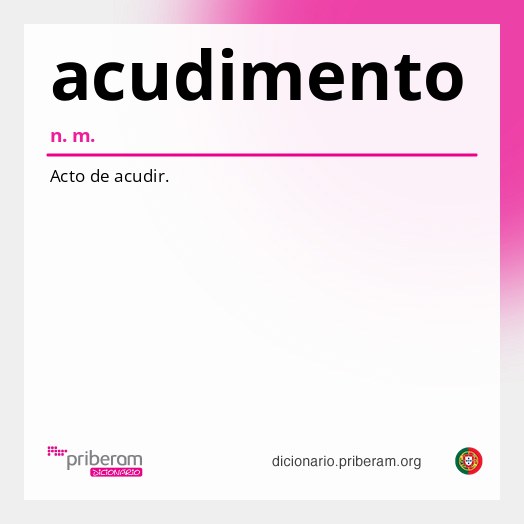 Significado de acudimento