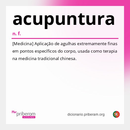 Significado de acupuntura