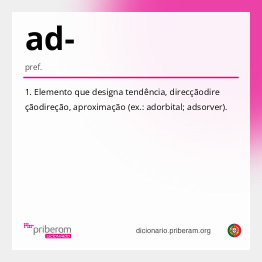 Significado de ad-