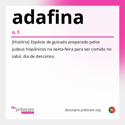 Significado de adafina