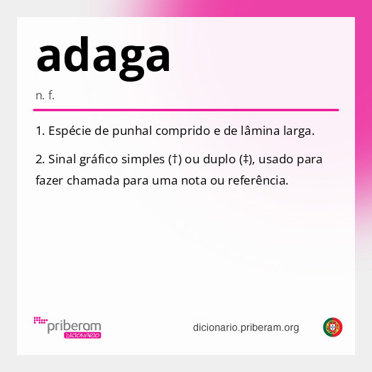 Significado de adaga