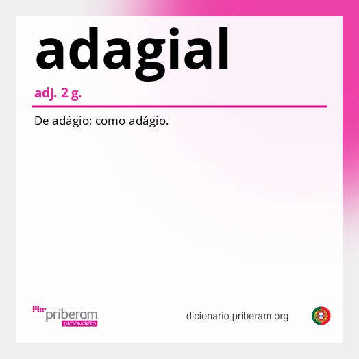 Significado de adagial