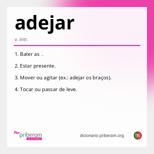 Significado de adejar