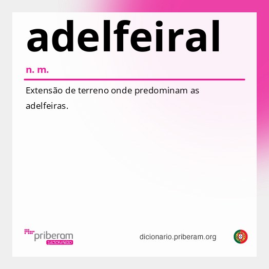 Significado de adelfeiral