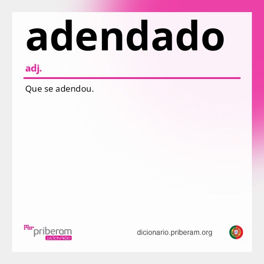 Significado de adendado
