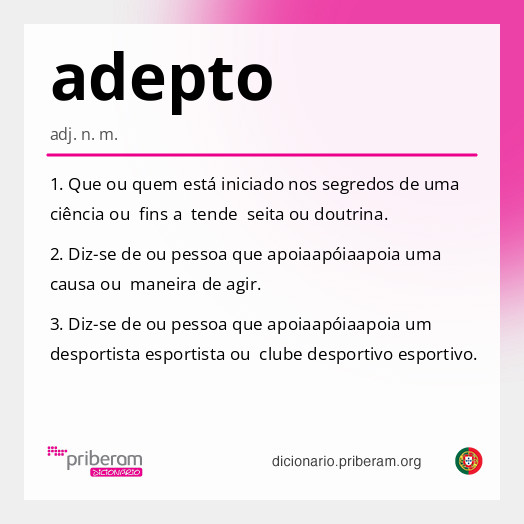 Significado de adepto