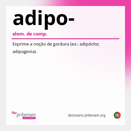 Significado de adipo-