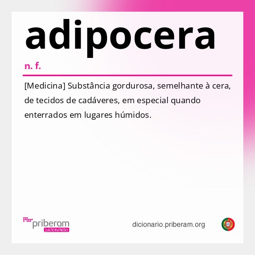Significado de adipocera