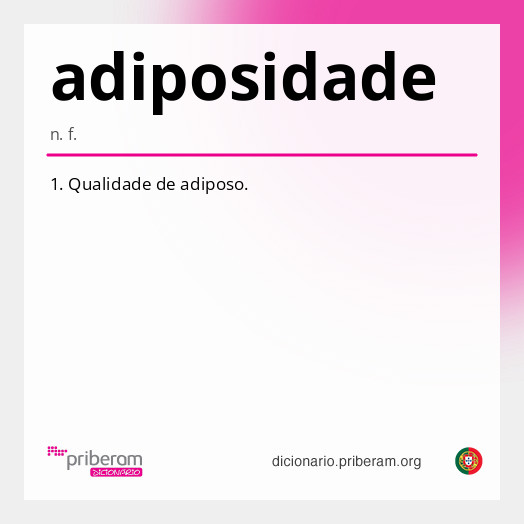 Significado de adiposidade