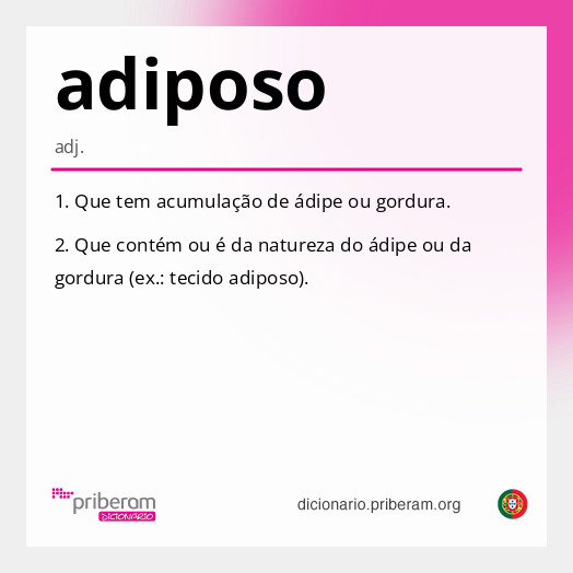Significado de adiposo