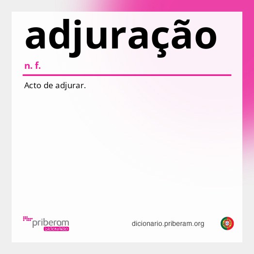 Significado de adjuração