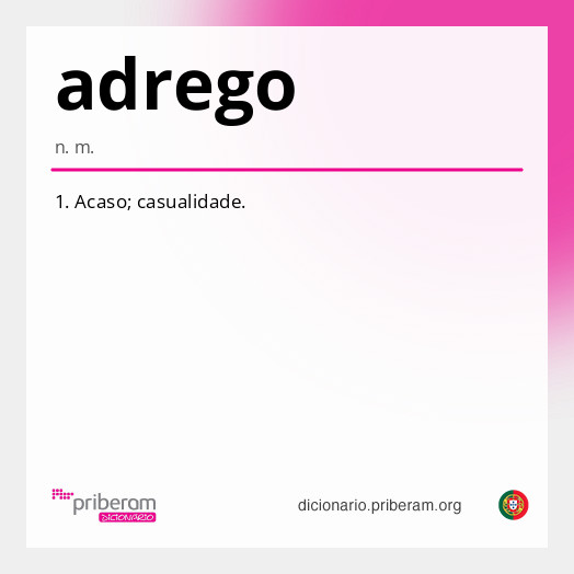 Significado de adrego