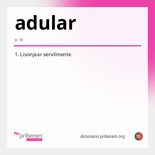 Significado de adular