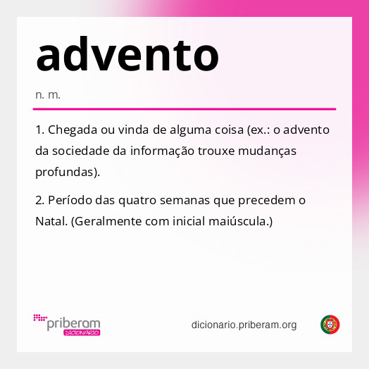 Significado de advento