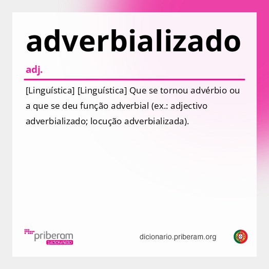 Significado de adverbializado