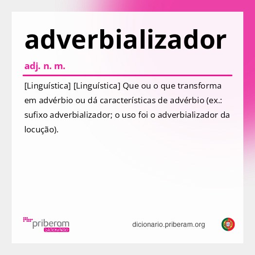 Significado de adverbializador