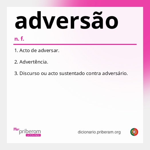 Significado de adversão