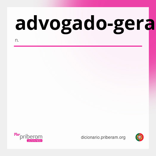 Significado de advogado-geral
