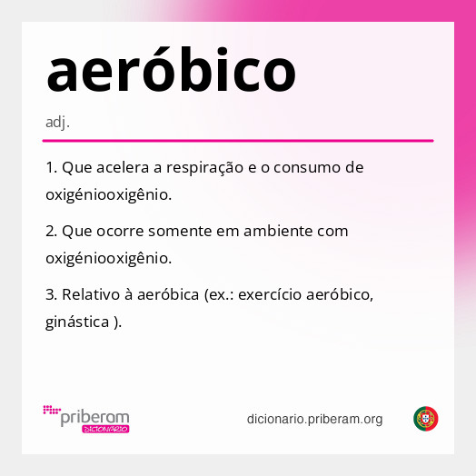 Significado de aeróbico