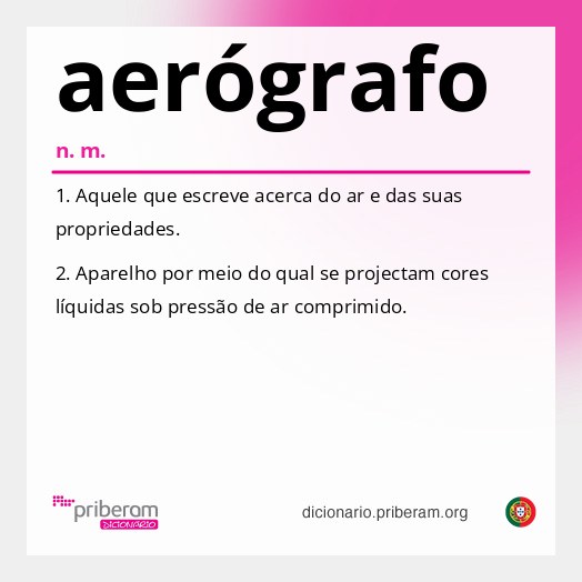 Significado de aerógrafo