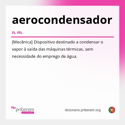 Significado de aerocondensador